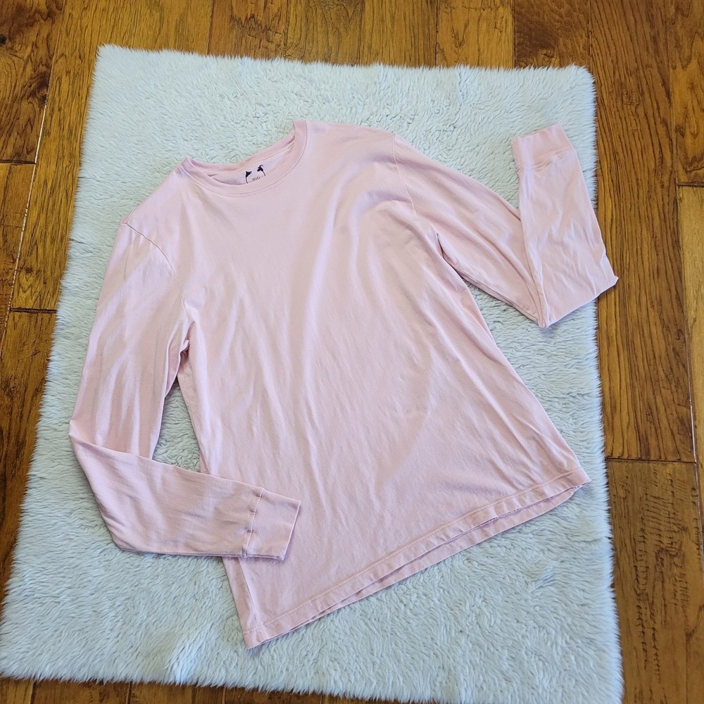 Wolf vs. Goat Long Sleeve Shirt Women's Large Pink Cotton Modal *READ*